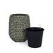 Bay Isle Home™ Afsha Pot Planter, Wicker in Gray | 21.3 H x 17.3 W x 17.3 D in | Wayfair 6F466D0433374147A9466C78BAD4A6D5