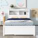 Latitude Run® Full Size Platform Bed w/ Trundle, Drawers & USB Ports Wood in Gray | 47.2 H x 56.3 W x 87.4 D in | Wayfair