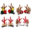 Pinces à cheveux en bois de renne pour Noël épingle à cheveux de Noël accessoires mignons pince à