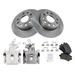 2010 Volkswagen Golf Rear Brake Pad Rotor and Caliper Set - TRQ BKA26690