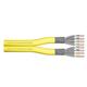 DIGITUS 500 m Cat 7A Netzwerkkabel – S-FTP (PiMF) Duplex – BauPVO B2ca – LSZH Halogenfrei – 1500 MHz Kupfer AWG 22/1 – PoE++ Kompatibel – LAN Kabel Verlegekabel Ethernet Kabel – Gelb