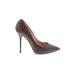 Casadei Heels: Slip-on Stilleto Cocktail Brown Shoes - Women's Size 7 - Pointed Toe