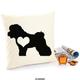 Bichon frise cushion, dog pillow, bichon frise pillow, cover cotton canvas print, dog lover gift for her 40 x 40 50 x 50 186