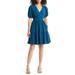 Fit & Flare Midi Dress - Blue - Eliza J Dresses