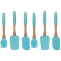 2 Sets Silicone Spatula Cake Baking Tools Basting Brushes Scratch off Scratcher Kitchen Utensils Cheese Cream