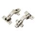 Silverline Lazy Susan 135Deg Hinge Face Frame Plate for Corner Connect Kitchen Cabinet Folded Door Hardware Replacements 3 Pairs