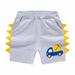 Herrnalise Toddler Baby Boys Summer Shorts Elastic Waist Cotton Casual Short Pants Casual Sports Shorts Capris Boys Cute Cartoon Dinosaur Shark Crocodile Printed Sweatpants With Pocket