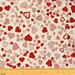 YST Cartoon Love Heart Fabric by The Yard Red Geometric Stripes Upholstery Fabric Girls Kawaii Heart Pattern Decorative Fabric Valentine s Day Women Love Hearts Indoor Outdoor Fabric 1 Yard