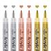 Acrylic Paint Pens - Gold Silver and Rose Gold Paint Pens Metallic Marker Pens Water-Based Metallic Paint Pen Set