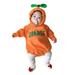 WIBACKER Infant Fruit Romper Sweatshirt Fancy Costume Outfit Hooded Jumpsuit for Halloween Xmas Gift - Orange