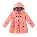 Frostluinai Savings Clearance 2023! Winter Coats for Kids Baby Boys Girls 2023! Toddler Kids Baby Boys Girls Fashion Solid Color Windproof Jacket Detachable Hooded Windbreaker Coat Infant Outerwear