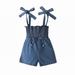 EHQJNJ Baby Girl Outfits Fall Winter Children s Clothing Girls Summer Baby and Children s Suspenders Children s Jumpsuit Jeans Straps and Pants Fashionable Blue Plaid