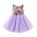 mveomtd Girl s Floral Sleeveless Dresses Kids Lace Sundress For Casual Dress Floral Sundress Girls Clothes Outfit Casual Dresses Girls Baby Girls Birthday Dress