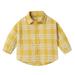 Meuva Kids Children Toddler Baby Boys Girls Long Sleeve Cotton Plaid Shirt Blouse Tops Outfits Clothes 6 Boy Clothe Top Pack Thermal Toddler Boy Little Boy Thermals Long Sleeve Size 16 Boys
