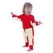 Pjtewawe Fashion Boys Romper&Jumpsuit Infant Onesie Solid Jumpsuit Baby Mop Crawling Romper Baby Boys Girls Boys Romper&Jumpsuit Red