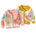 Godderr Toddler Girls Cardigan Jacket for Baby Newborn Cardigan Sweater Cute V-Neck Cotton Long Sleeve Sweater for 12M-6Y