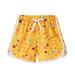 mveomtd Toddler Boys Girls Cartoon Floral Printed Sport Shorts Kids Beach Shorts Girls Uniforms Shorts