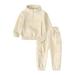 Ydojg Cute Outfit Set For Boys Girls Toddler Long Sleeve Solid Hoodie Tops Pants Child Kids 2Pcs Set Outfits Kids Warm Clothese For 12-18 Months