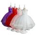 Godderr Kids Girls Dresses Flower Princess Sequin Dress 4-12T Performance Dress Birthday Bridesmaid Party Pageant Formal Lace Long Dresses Flower Girl Dress Flower Girl Dress