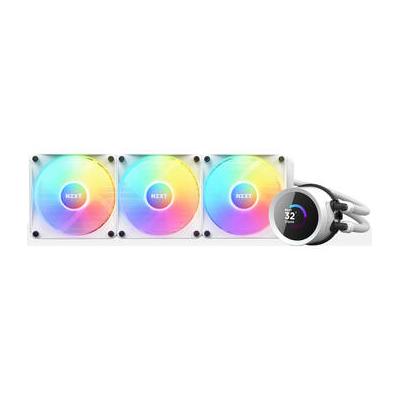 NZXT 360mm Kraken RGB AIO Liquid CPU Cooler with LCD Display (White) RL-KR360-W1