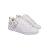 Sneaker DC SHOES "Court Graffik", Gr. 9,5(41), bunt (weiß, silber), 55.99% Leder, 43.71% Synthetikmaterial, 0.3% TPU, Schuhe