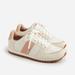 J. Crew Shoes | J Crew Leather Trainers Sneakers Clay Ivory Nib Sz 8 | Color: Cream/Orange | Size: Various