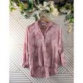 Anthropologie Tops | Anthropologie Holding Horses Plaid Gauze Flannel Tunic Pink Popover Size Small | Color: Pink | Size: S