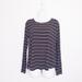 American Eagle Outfitters Tops | American Eagle Women's Striped Shirt Black & White Medium Long Sleeves | Color: Black/White | Size: M