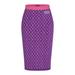 Louis Vuitton Skirts | Louis Vuitton Ladies Monogram Jacquard Tube Midi Pencil Skirt - Xs | Color: Pink/Purple | Size: 0