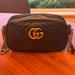 Gucci Bags | Gucci Gg Marmont Small Shoulder Bag Black Leather With Gold Gg | Color: Black | Size: Os