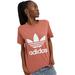 Adidas Tops | Adidas Originals Women's Classic Trefoil Logo Short Sleeve T-Shirt Size M | Color: Orange/Pink | Size: M