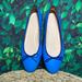 J. Crew Shoes | J Crew Blue Leather Flats | Color: Blue | Size: 7.5