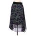 Lularoe Casual Midi Skirt Calf Length: Purple Color Block Bottoms - Women's Size Small