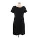 Vince Camuto Casual Dress - Shift: Black Solid Dresses - Women's Size 8