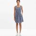 Madewell Dresses | Madewell Paper Tank In Batik Stripe Blue Sleeveless Silk Dress | Color: Blue/White | Size: 2