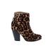 Rag & Bone Ankle Boots: Tan Leopard Print Shoes - Women's Size 37 - Round Toe