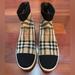 Burberry Shoes | Burberry Vintage Check Stretch Knit Sock Sneakers Boys Size 2 | Color: Black/Tan | Size: 2b
