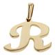 JC Schmuck 3237 Letter Gold Pendant 585 Yellow Gold Initial Pendant Including Jewellery Case Unisex 14 Carat, Gold