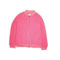 Cat & Jack Fleece Jacket: Pink Print Jackets & Outerwear - Kids Girl's Size X-Large