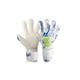 Torwarthandschuhe REUSCH "Pure Contact Silver Junior" Gr. 4,5, weiß (weiß, blau) Kinder Handschuhe Fussballhandschuhe