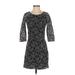 Dolce Vita Casual Dress - Sheath Scoop Neck 3/4 sleeves: Black Dresses - Women's Size Small