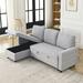 Gray Reclining Sectional - Latitude Run® Mangta 2 Piece Upholstered Chaise Sectional, Wood | 33.4 H x 78.5 W x 50 D in | Wayfair