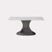 Brayden Studio® Cyde Dining Table Metal in Gray/White | 29.53 H x 63 W x 35.43 D in | Wayfair FAFD13C3C07346C091E6E13E77614ECC