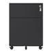 Inbox Zero Madylyn 15.35 Wide 2 -Drawer File Cabinet Metal/Steel in Black | 21.18 H x 15.35 W x 17.71 D in | Wayfair