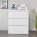 Inbox Zero Maeli 35.43 Wide 3 -Drawer File Cabinet Metal/Steel in White | 40.28 H x 35.43 W x 17.72 D in | Wayfair DF62C33B01C14E5C9ABD0EAF81C040C6