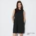 Women's Ultra Stretch Airism Sleeveless Mini Dress with Quick-Drying | Black | Large | UNIQLO US