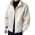 Veste cardigan doublée de velours pour homme avec doublure en velours veste confortable streetwear