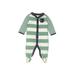 Carter's Long Sleeve Outfit: Green Color Block Bottoms - Size 3 Month