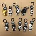 Animazione Bendys bambola portachiavi fai da te matita testa copertura inchiostro macchine ciondolo Action Figure modello giocattolo casuale uno