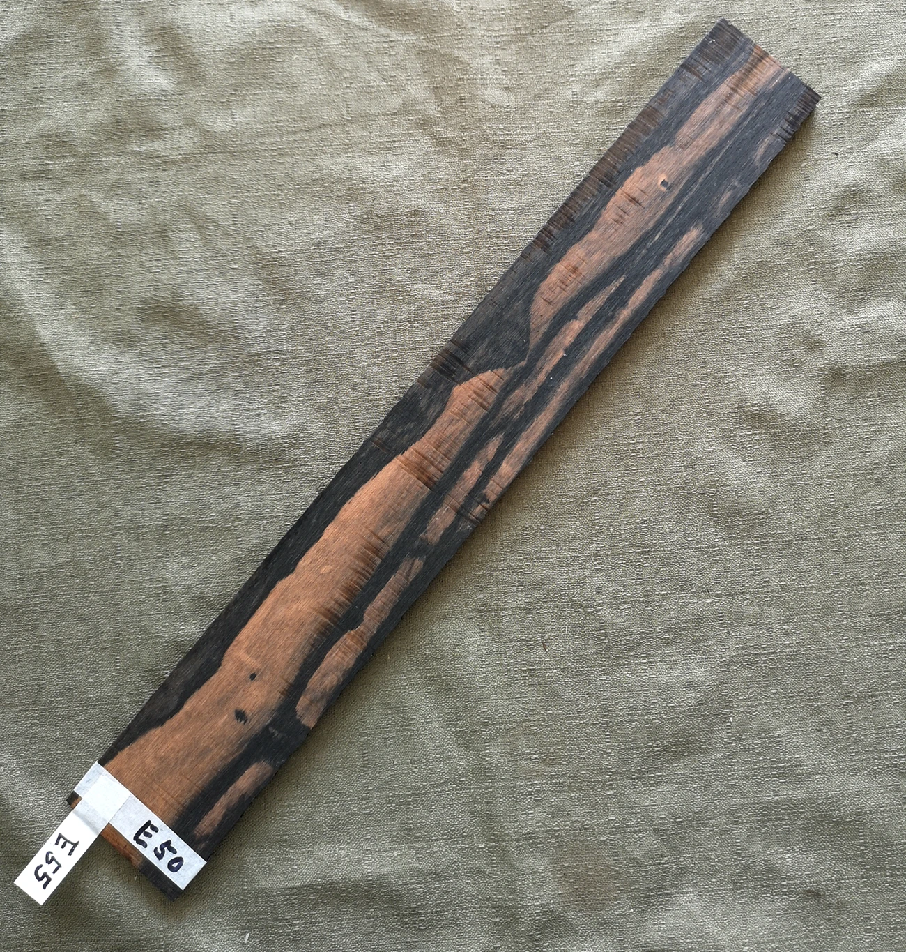 Afrikanische Gestreiften Muster Ebenholz Für Klassische Gitarre Elektrische Gitarre Akustische Gitarre Griffbrett DIY Gitarre Griffbrett Image